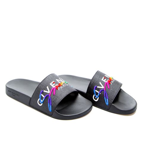 givenchy slide flat sandalbh3008h0eq 960|Givenchy Slide Flat Sandal Multi .